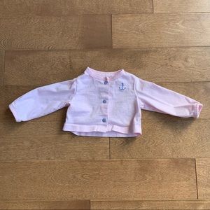 3/$10 CARTERS Baby girl cardigan 6m